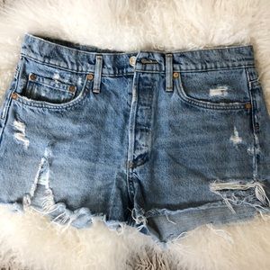 Agolde Parker Vintage Cut Off Short in Swapmeet